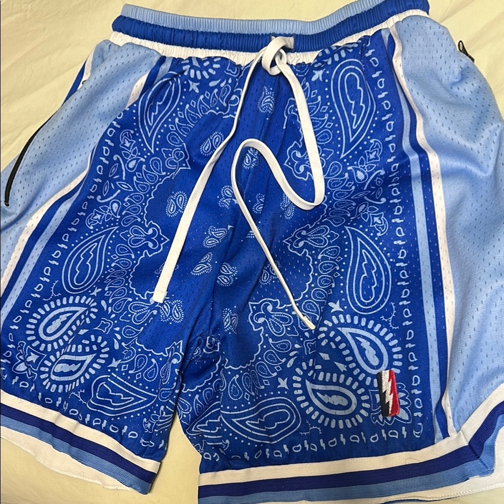 Collect trillest nipsey hustle paisley blue shorts
